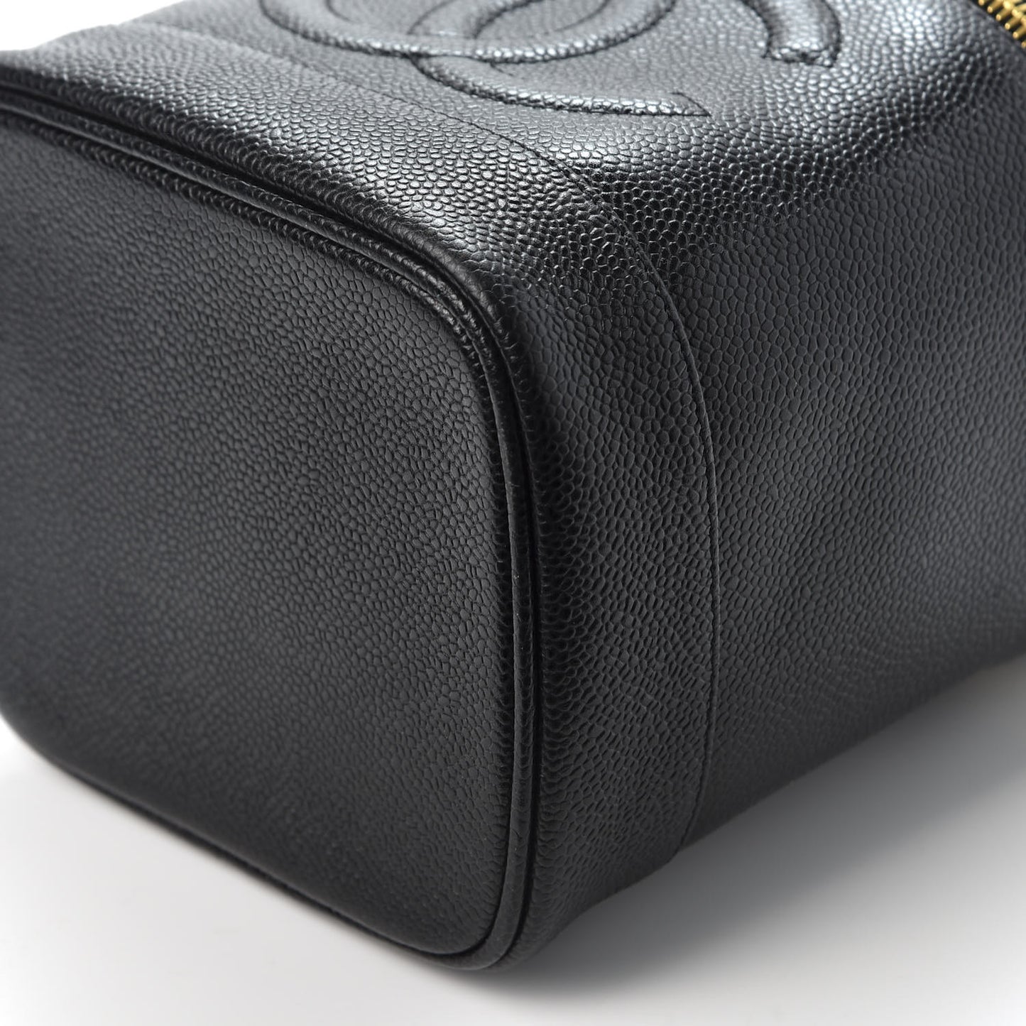 Caviar Cosmetic Vanity Bag Black