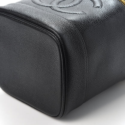 Chanel Caviar Cosmetic Vanity Bag Black 6 of 8