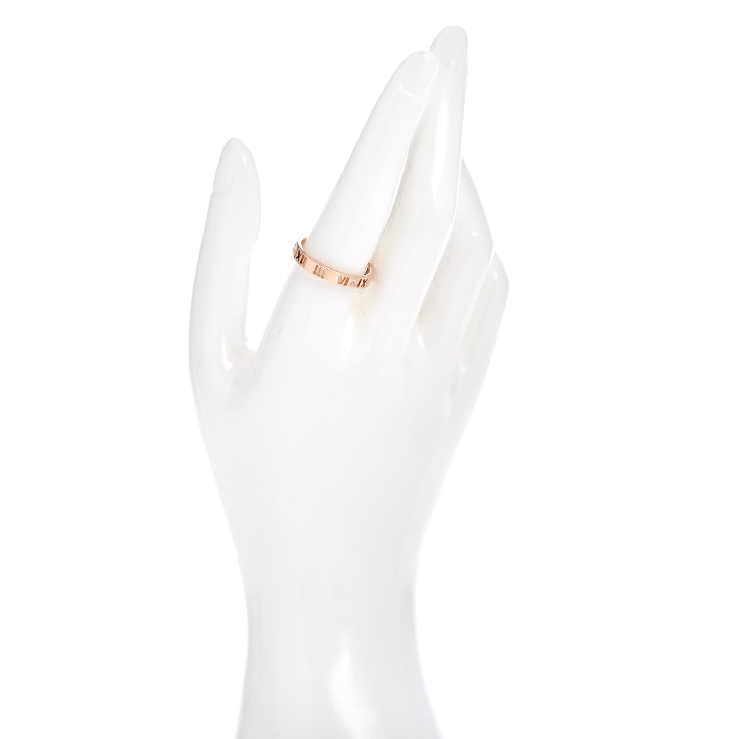 18K Rose Gold Diamond Atlas Pierced Ring 60 9.25