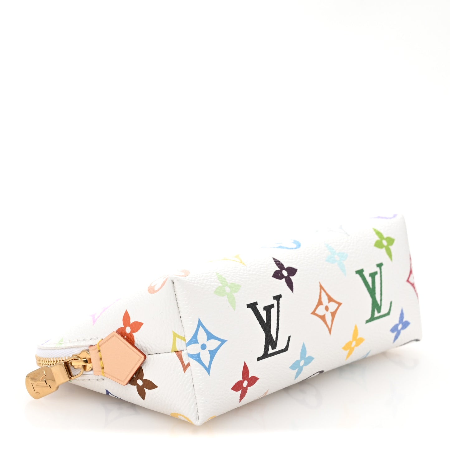 LV x TM Monogram Multicolor Cosmetic Pouch PM White