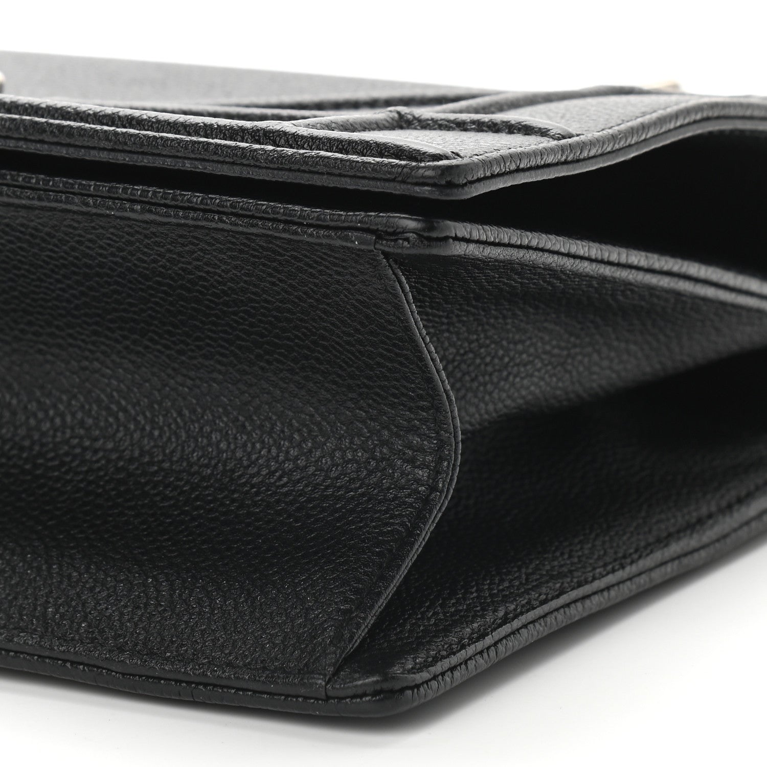 Christian Dior Grained Calfskin Small Diorama Flap Bag Black 8 of 9