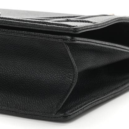 Christian Dior Grained Calfskin Small Diorama Flap Bag Black 8 of 9