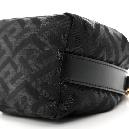 Versace Metallic Canvas La Greca Signature Mini Bag Black 9 of 10
