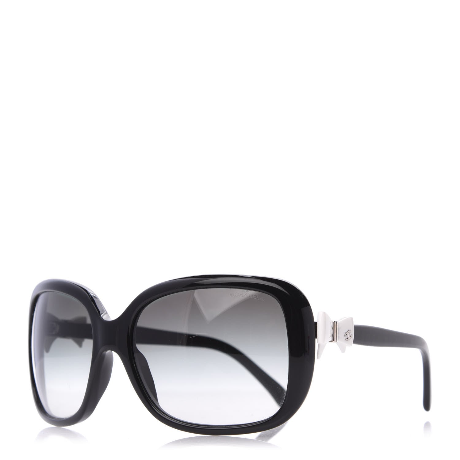 Chanel CC Bow Sunglasses 5171 Black White 1 of 8