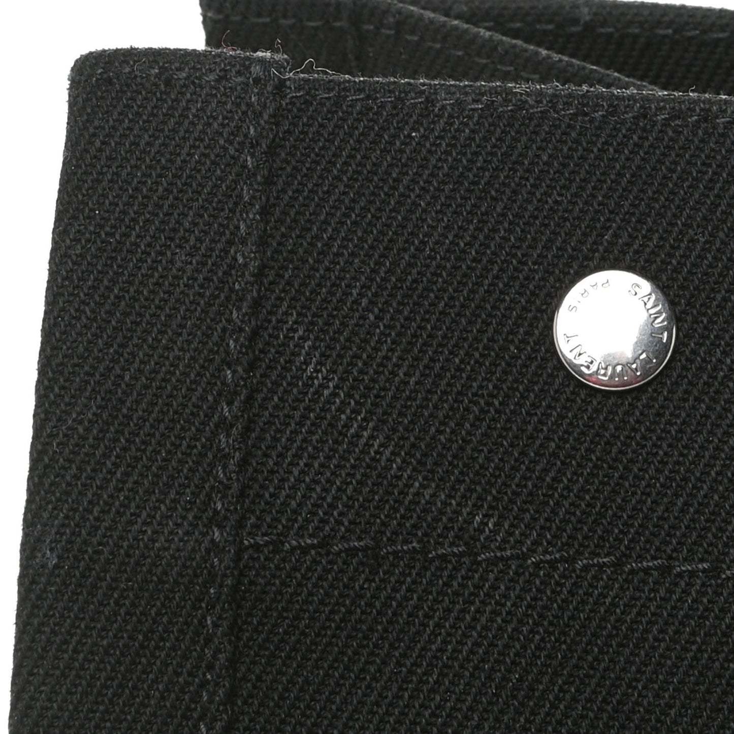 Linen Calfskin Rive Gauche Tote Black