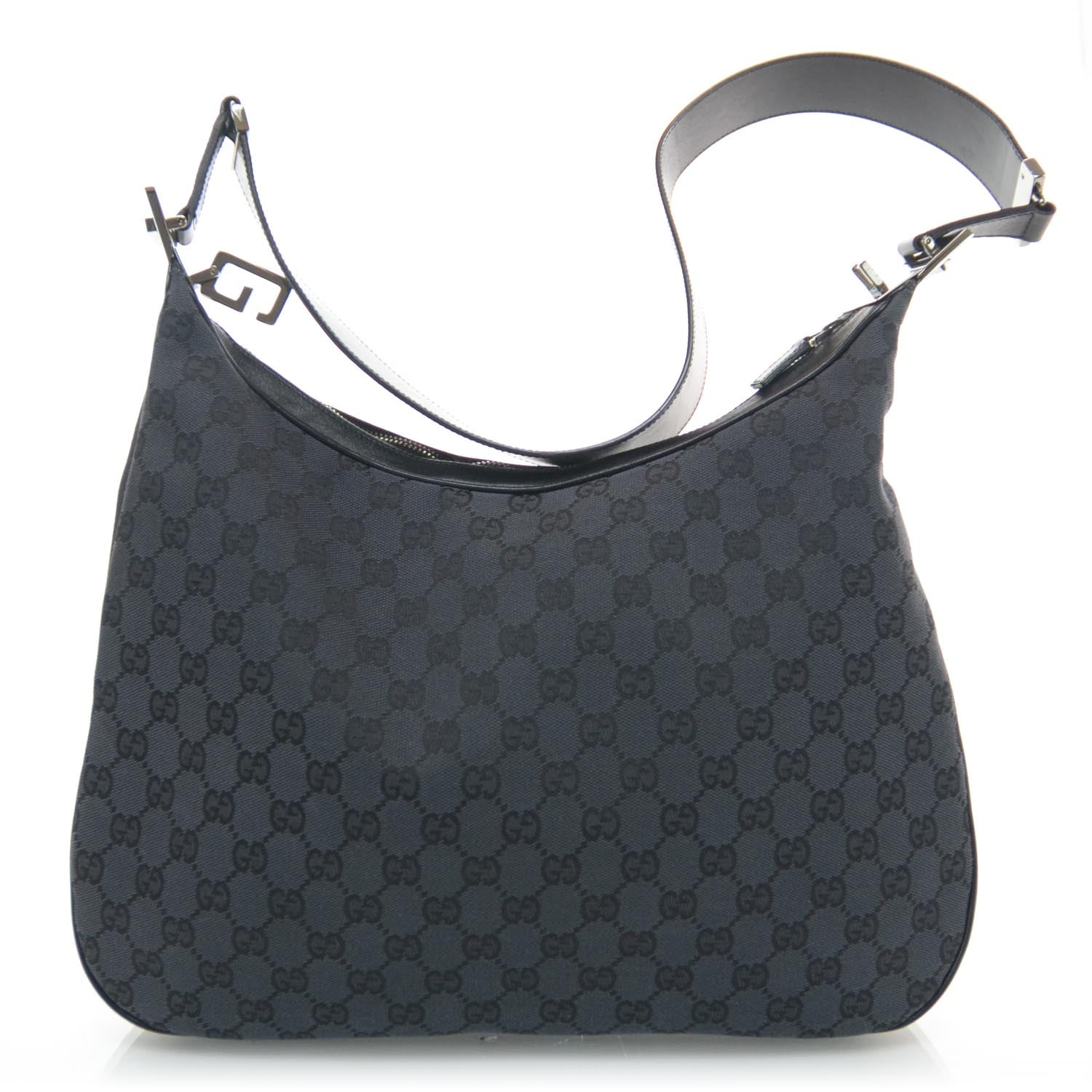 Gucci Monogram Canvas Messenger Bag Black 3 of 8