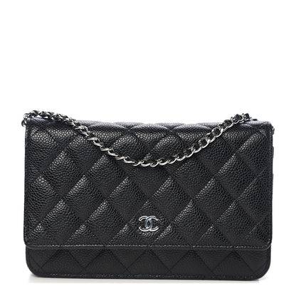 Chanel Caviar Quilted Wallet On Chain WOC Black 1 of 11