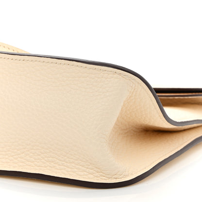 Hermes Taurillon Clemence Verso Halzan 25 Nata Sesame 9 of 12