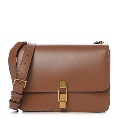 Saint Laurent Smooth Calfskin Carre Satchel Brown 1 of 8