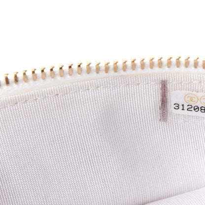 Chanel Caviar Quilted Mini Top Handle Vanity With Chain White 9 of 10