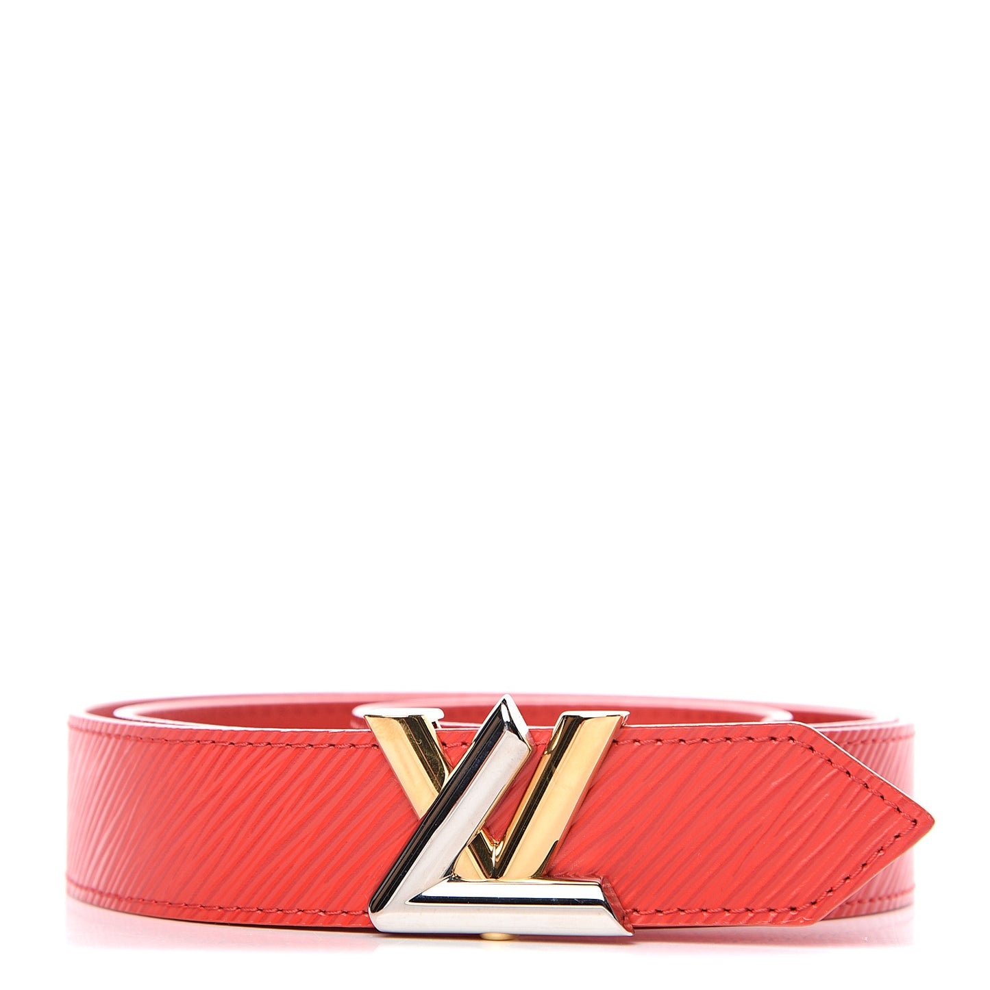Epi 30mm LV Twist Belt 90 36 Coquelicot
