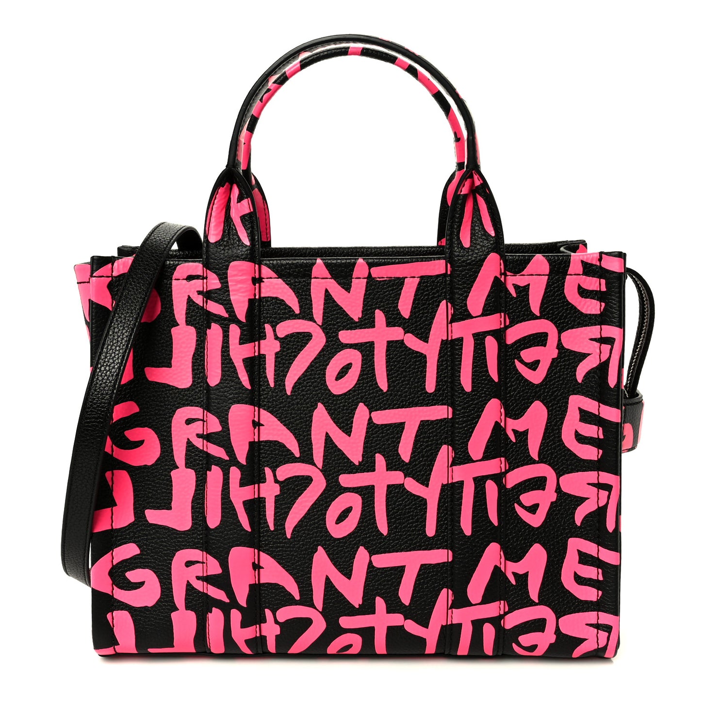 X STEPHEN SPROUSE Grained Calfskin Medium The Tote Bag Pink