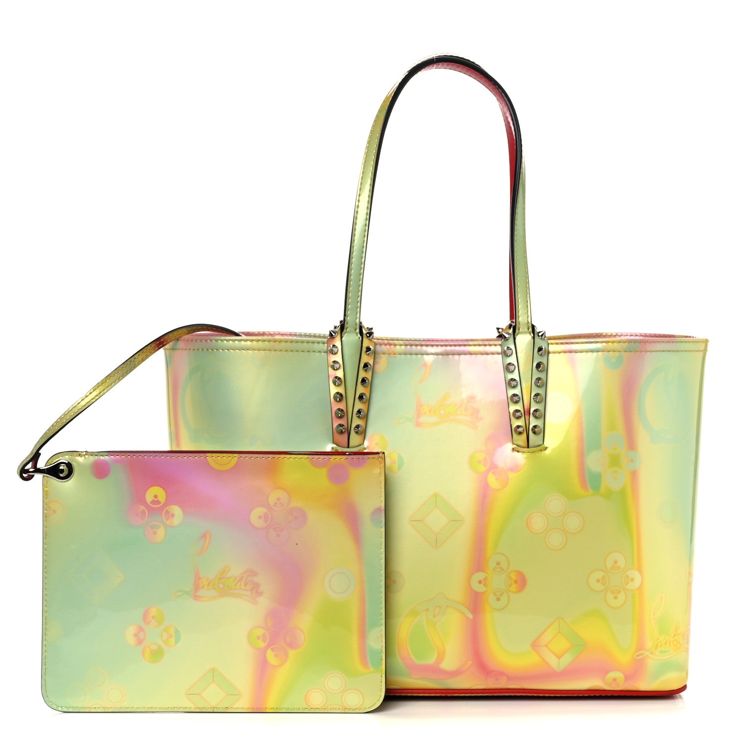 Christian Louboutin Patent Calfskin Loubinthesky Small Cabata Tote Multicolor 1 of 16