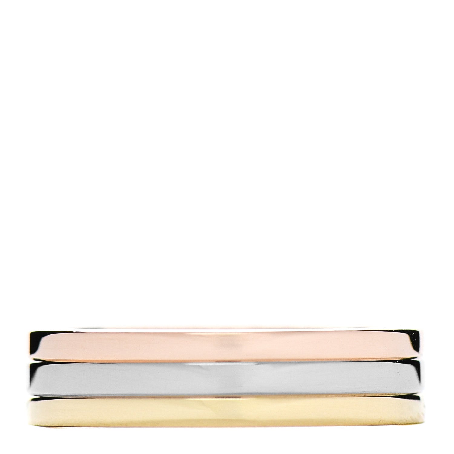 Cartier 18K Pink White Yellow Gold 4.8mm Vendome Louis Cartier Wedding Band Ring 51 5.75 1 of 4