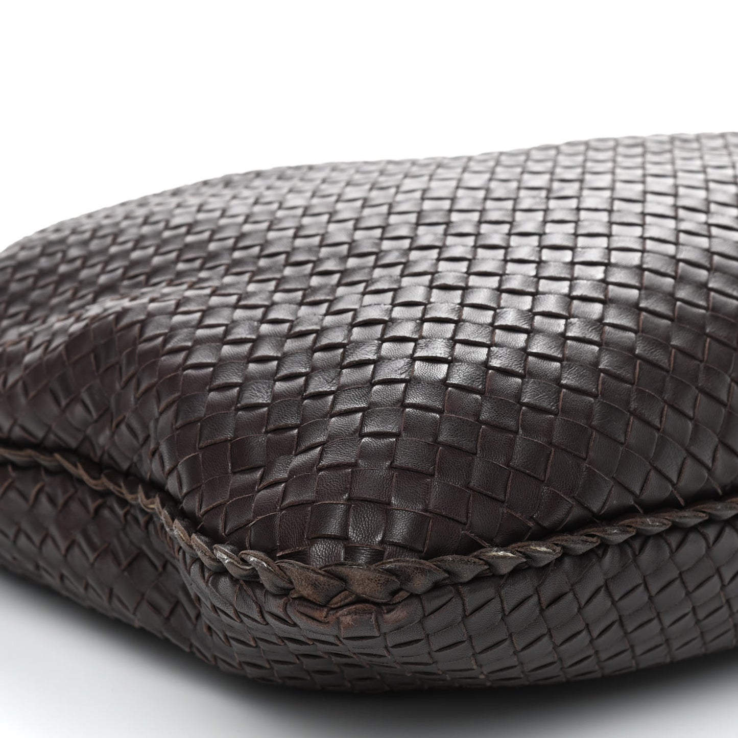 Nappa Intrecciato Maxi Veneta Hobo Ebano