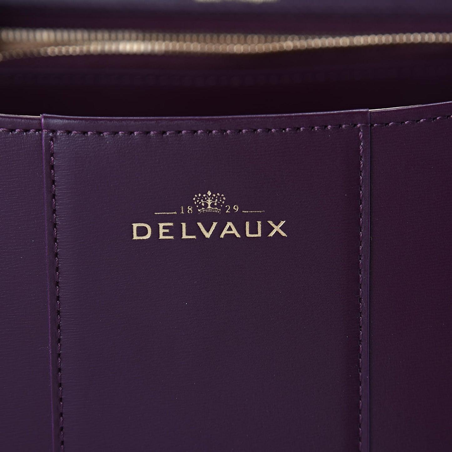 Box Calfskin Vernis GM Brillant Biface Satchel Prune
