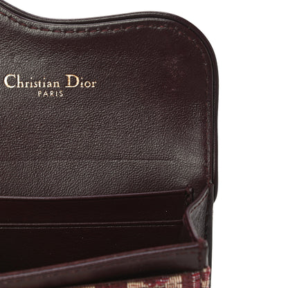 Christian Dior Oblique Saddle Card Holder Bordeaux 11 of 12