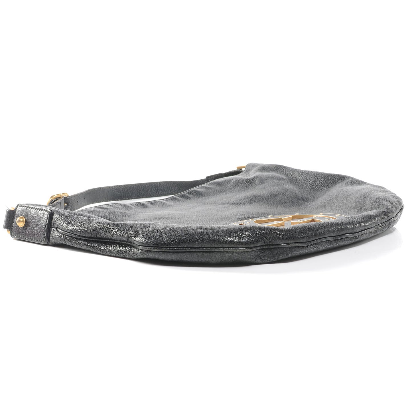 Leather Small Blondie Hobo Bag Black