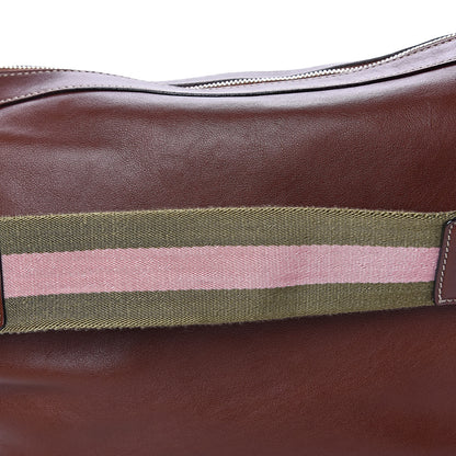 Gucci Calfskin Web Strap Hobo Brown 11 of 11