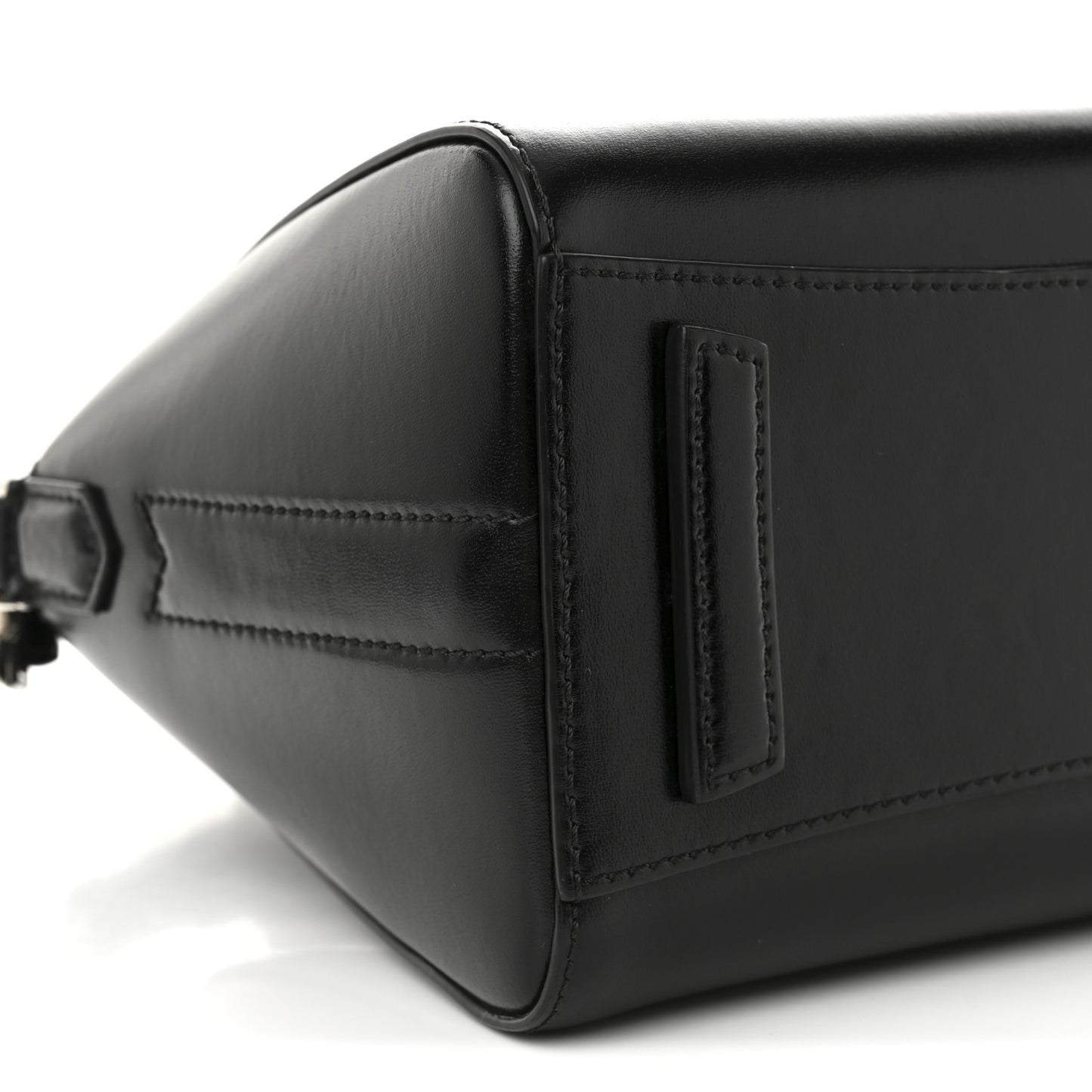 Shiny Lord Calfskin Mini Antigona Black