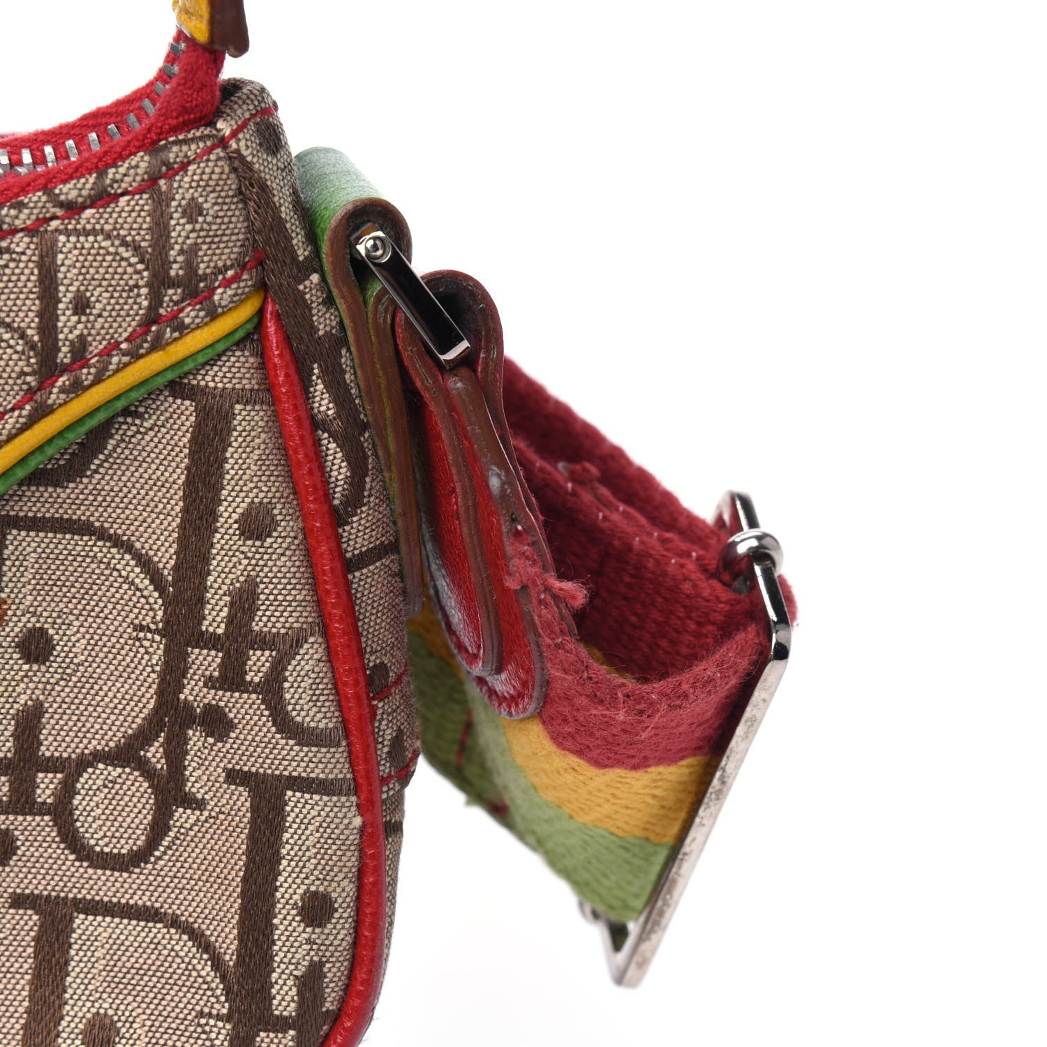 Christian Dior Monogram Rasta Saddle Pochette Beige 7 of 8