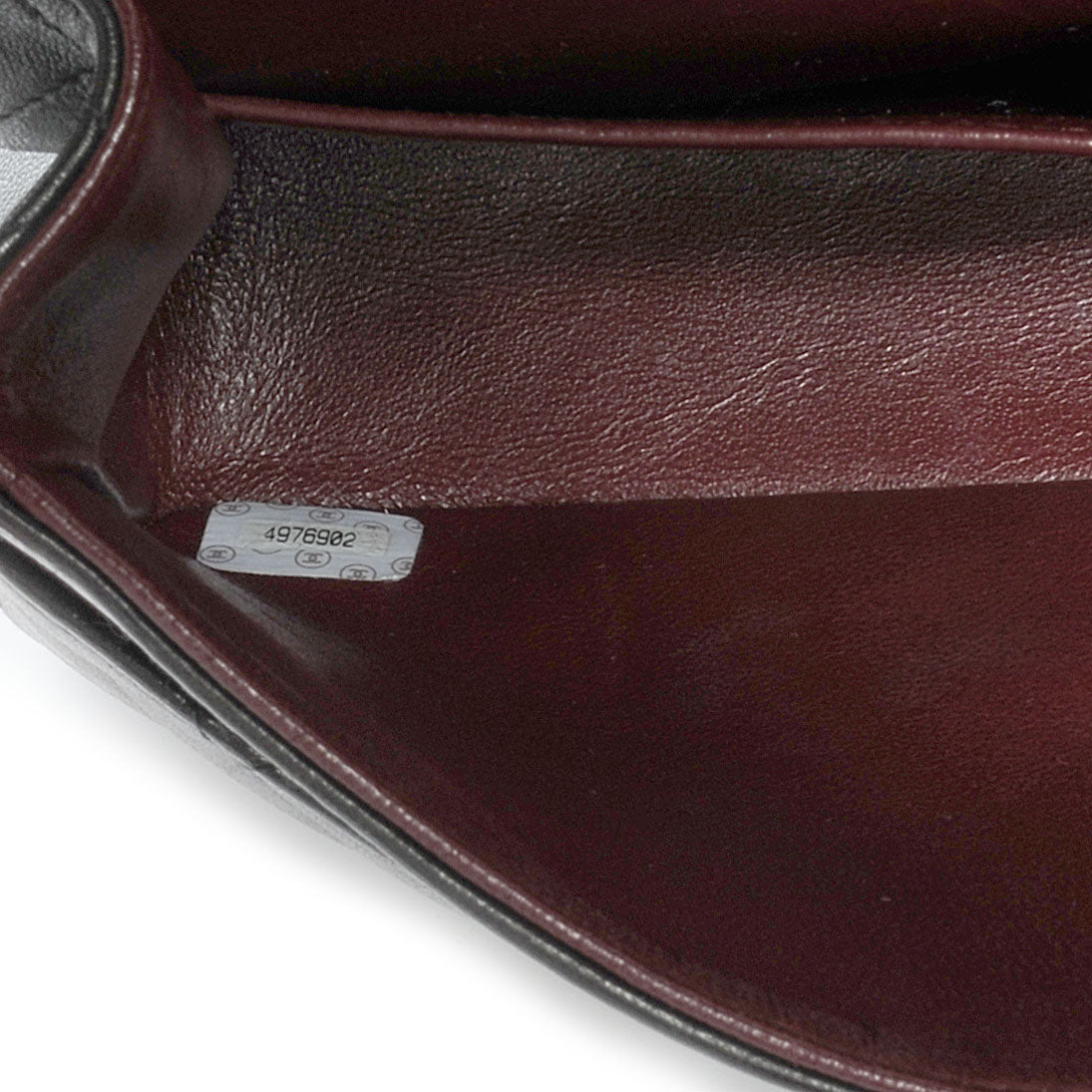 Lambskin Medium Double Flap Black
