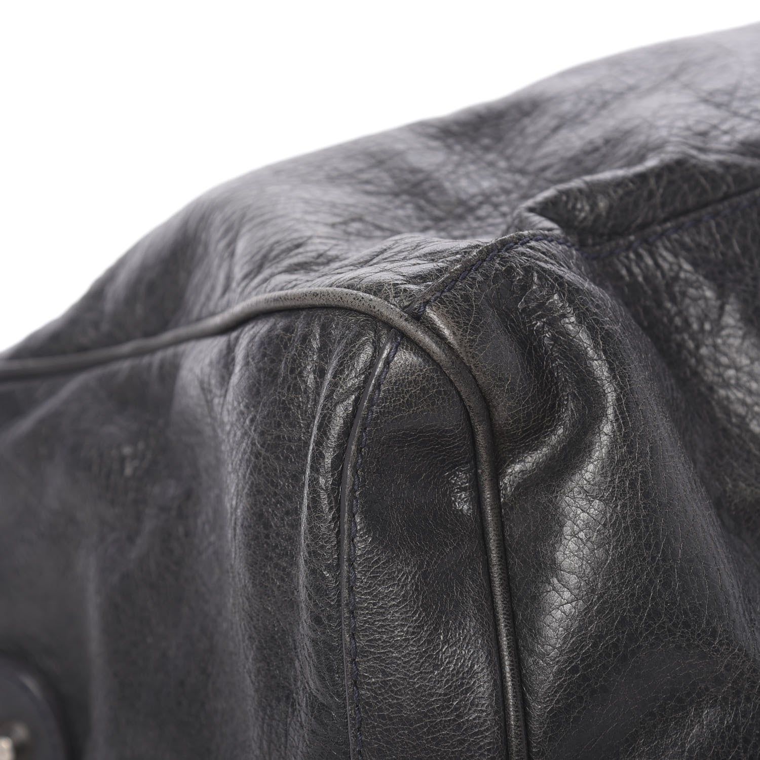 Balenciaga Agneau Classic Hardware Small Squash Duffel Bag Anthracite 20 of 24