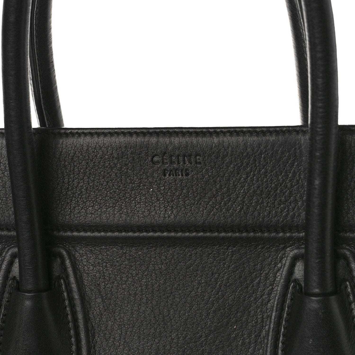 Celine Supple Calfskin Medium Phantom Luggage Black 7 of 12
