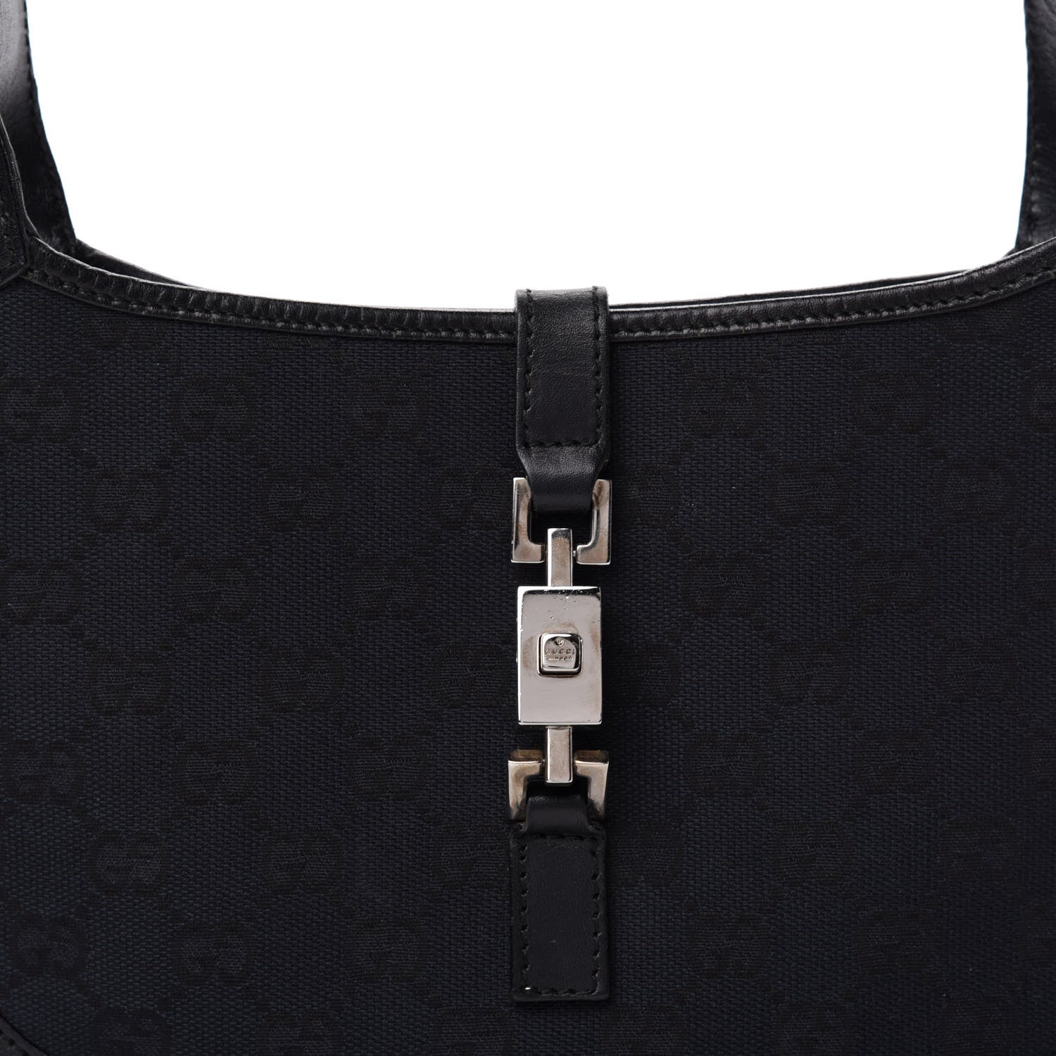 Gucci Monogram Small Jackie O Hobo Black 10 of 10