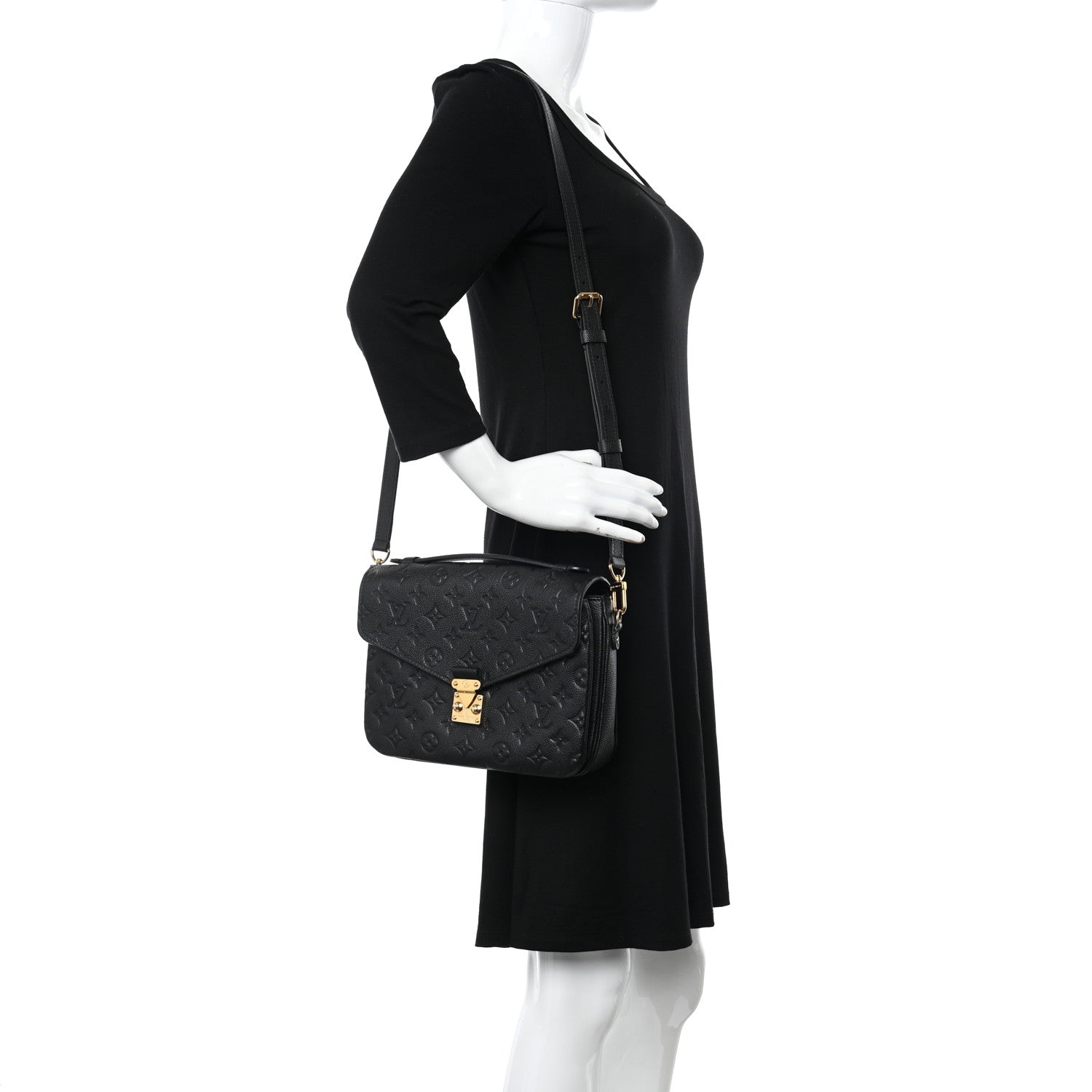 Louis Vuitton Empreinte Pochette Metis Black 2 of 13