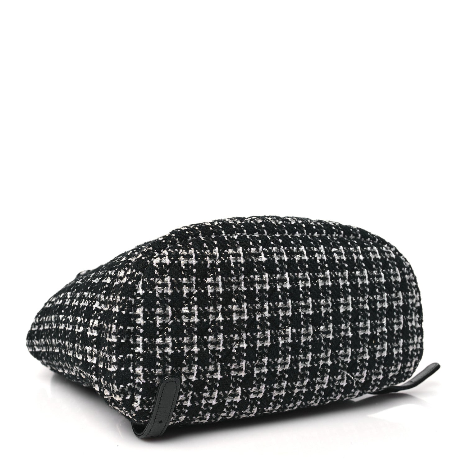 Chanel Tweed Large Urban Spirit Backpack Black White 4 of 10
