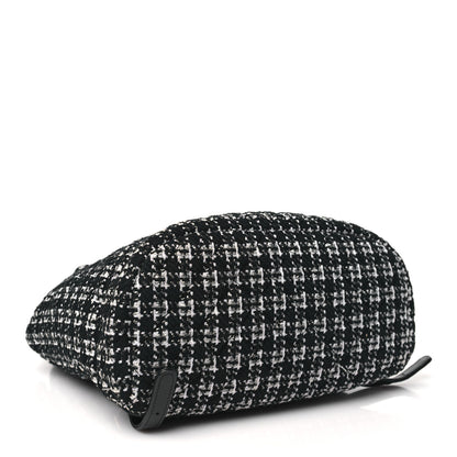 Chanel Tweed Large Urban Spirit Backpack Black White 4 of 10