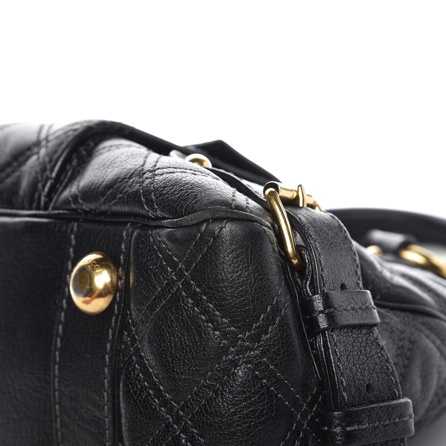 Marc Jacobs Calfskin Quilted Elise Satchel Black 11 of 17