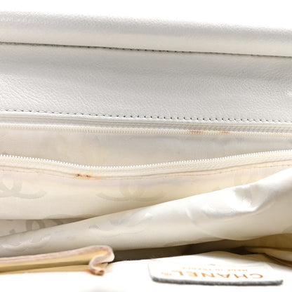 Chanel Calfskin Multicolor Stitch Tote White 11 of 12
