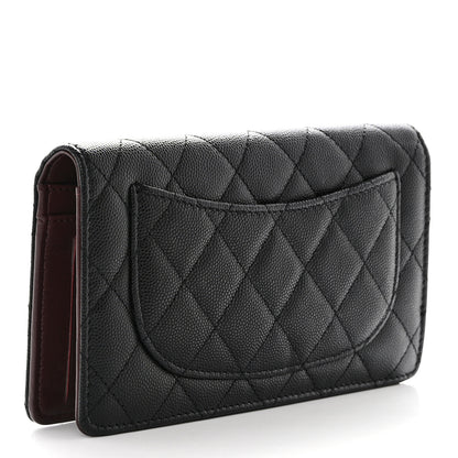 Chanel Caviar Quilted Yen Wallet Black 3 of 8