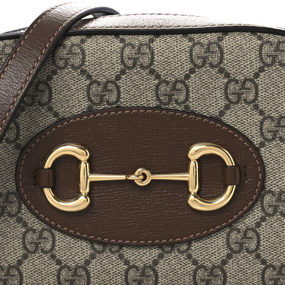 Gucci GG Supreme Monogram Mini Horsebit 1955 Camera Shoulder Bag Beige Brown Sugar 8 of 13
