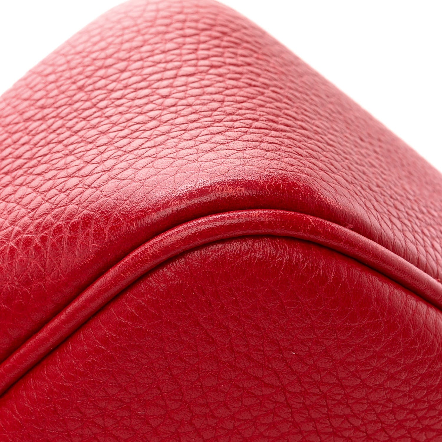 Gucci Pebbled Calfskin Small Soho Disco Bag Tabasco Red 15 of 16