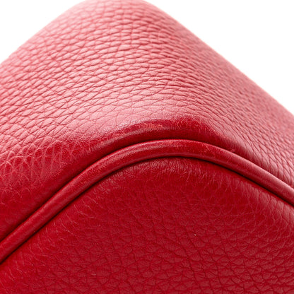 Gucci Pebbled Calfskin Small Soho Disco Bag Tabasco Red 15 of 16