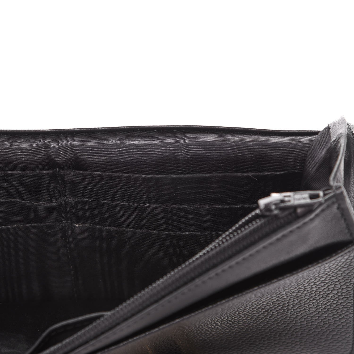 Chanel Caviar Timeless CC Wallet On Chain WOC Black 9 of 17