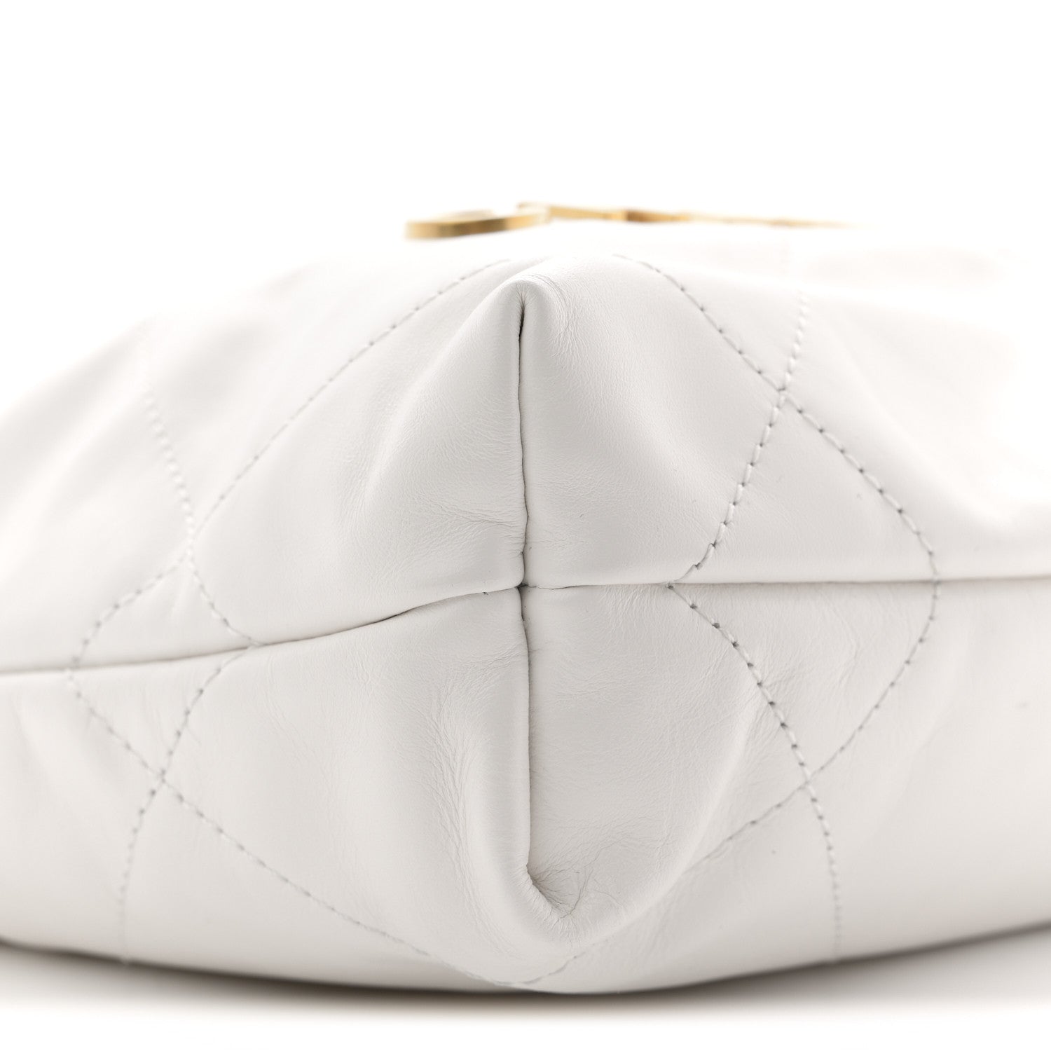 Chanel Shiny Calfskin Quilted Mini Chanel 22 White 1858226