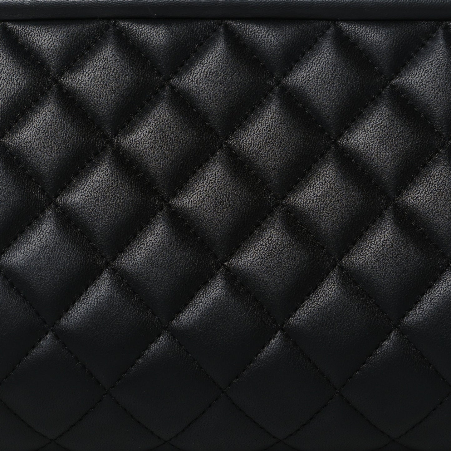 Lambskin Quilted Timeless Clutch Black