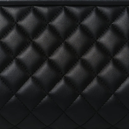 Chanel Lambskin Quilted Timeless Clutch Black 8 of 10
