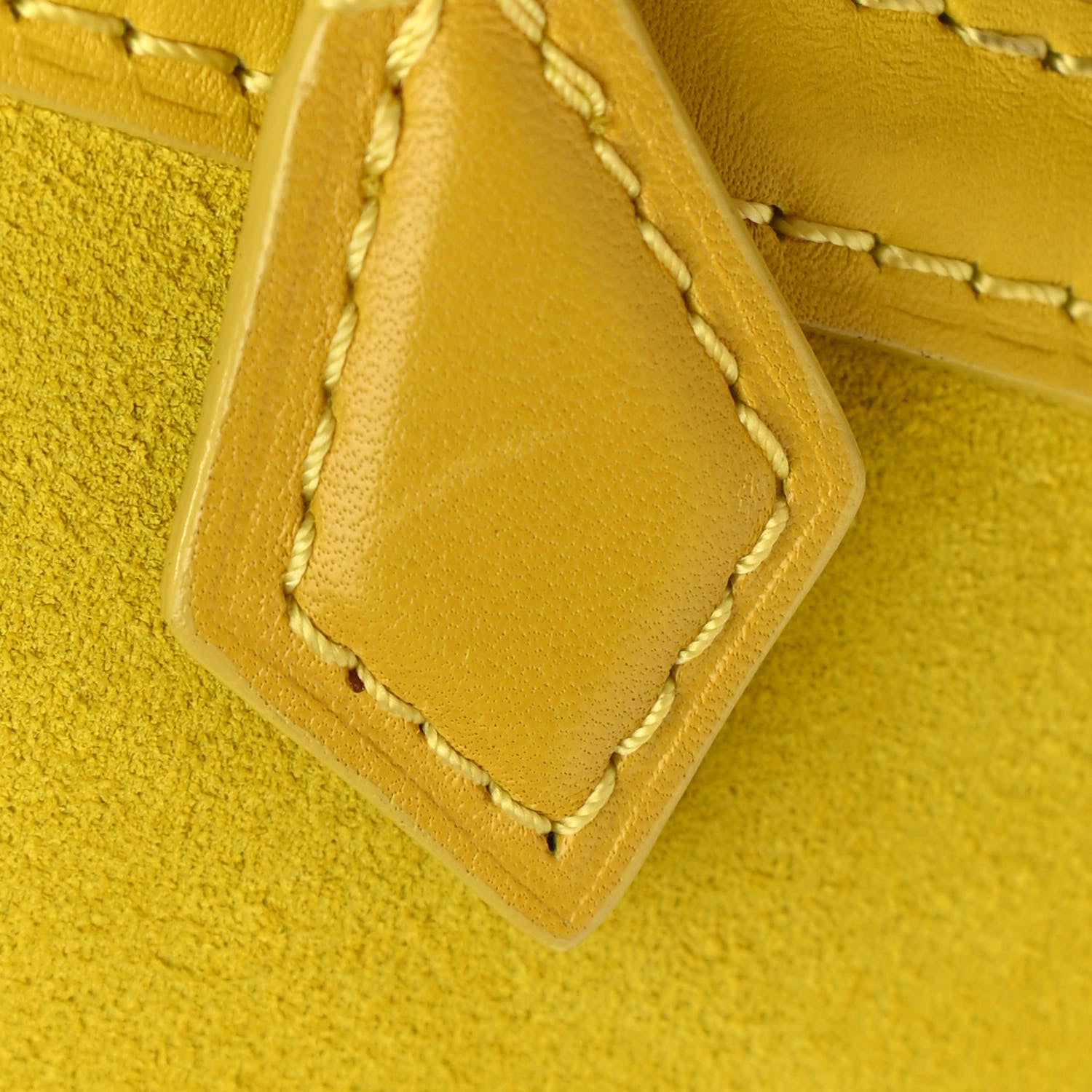 Louis Vuitton Suede Cubic Illusion Fleur Speedy Cube PM Yellow 13 of 14