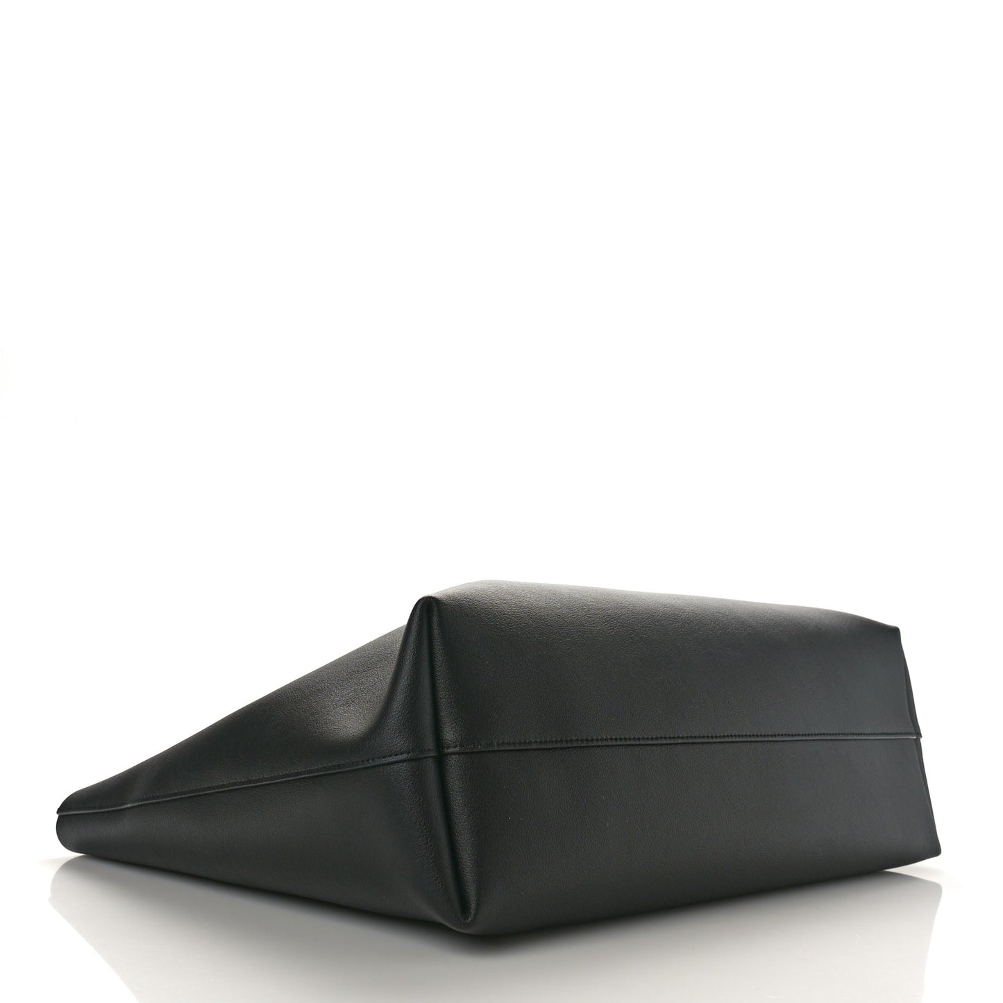 Calfskin Large Shopping Tote Black