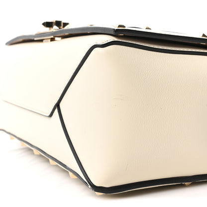 Valentino Garavani Smooth Calfskin Quilted Beehive Shoulder Bag Light Ivory 9 of 9
