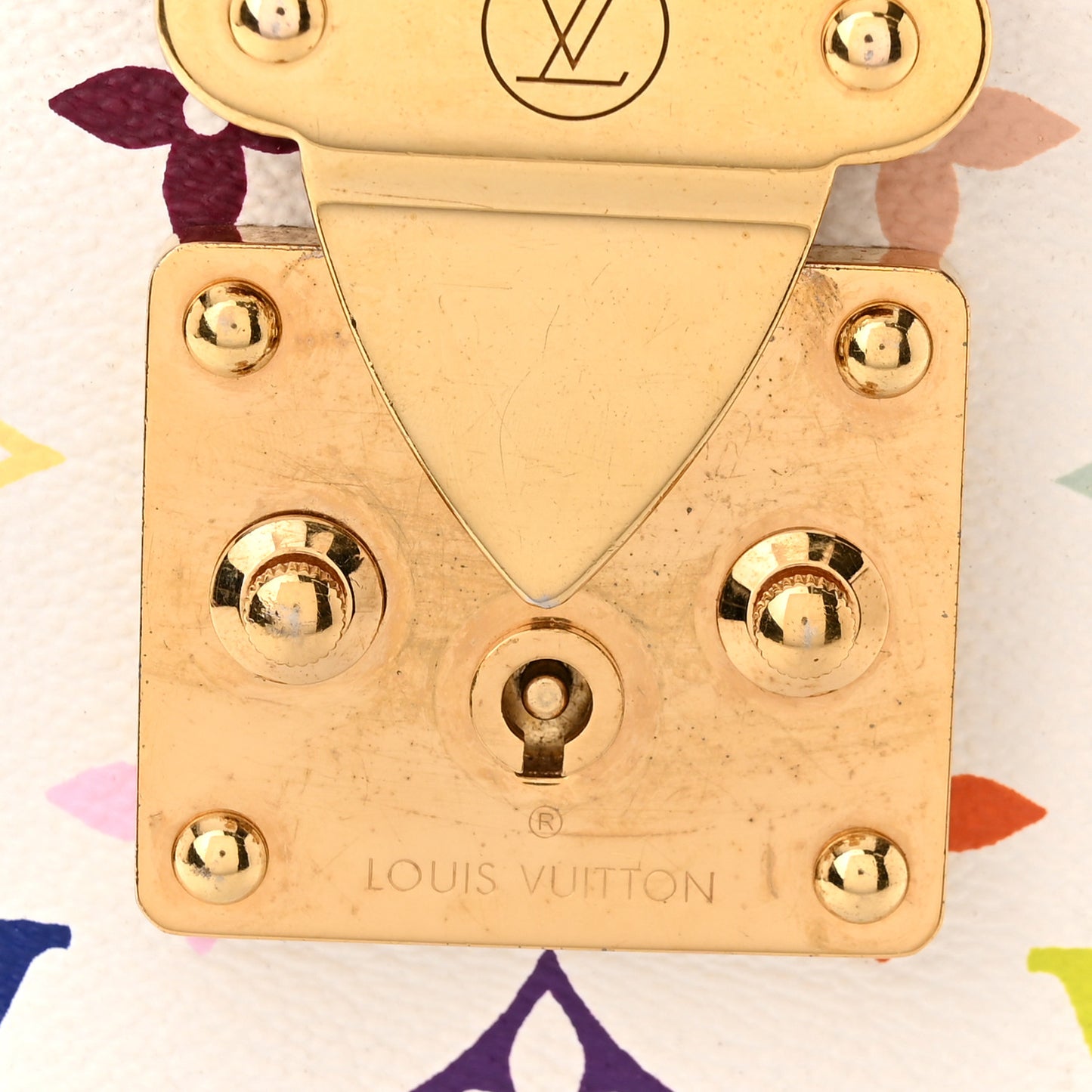 LOUIS VUITTON Monogram Multicolor Speedy 30 White