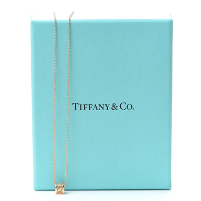 Tiffany 18K Rose Gold Atlas Open Pendant Necklace 6 of 6