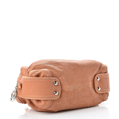 Chanel Calfskin Stitched Bowler Light Brown 4 of 14