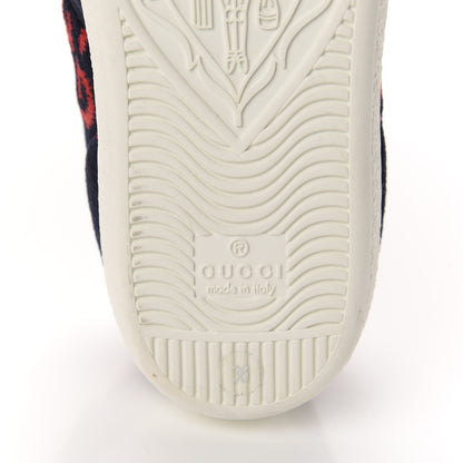 Gucci Terry Cloth GG Monogram Web Womens Ace Sneakers 36 Blue Red 9 of 10