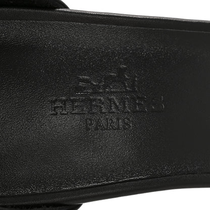 Hermes Calfskin Joy 70 Sandals 38.5 Black 8 of 10